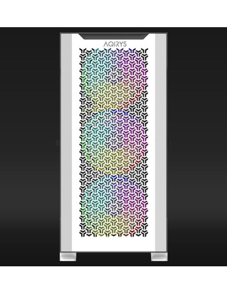 Carcase AQIRYS Carcasa AQIRYS Aquilla, RGB, Mid Tower, White