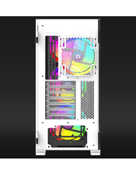 Carcase AQIRYS Carcasa AQIRYS Aquilla, RGB, Mid Tower, White