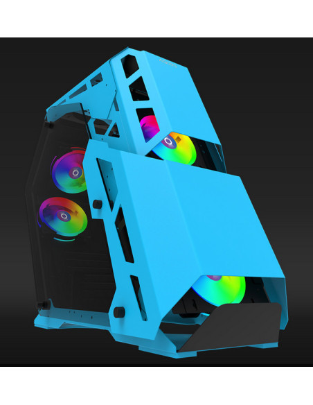 Carcase AQIRYS Carcasa Aqirys Procyon, RGB, Mid Tower, Blue