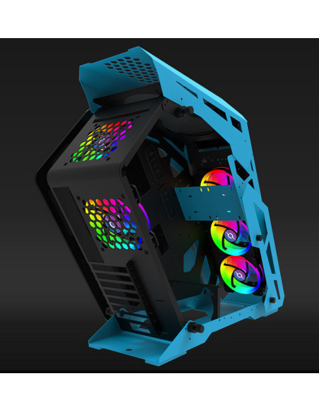 Carcase AQIRYS Carcasa Aqirys Procyon, RGB, Mid Tower, Blue
