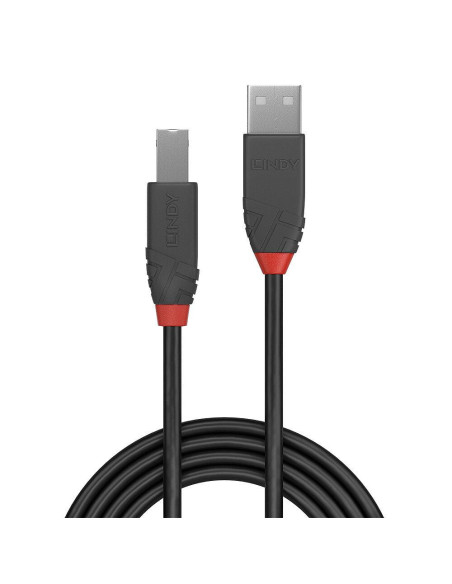 Cabluri periferice LINDY Cablu Lindy 0.2m USB 2.0 Tip A la Tip B, Anthra Line