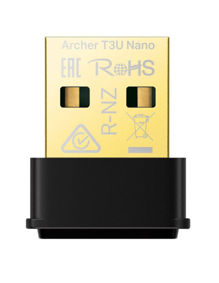 Routere Wireless TP-link AC1300 Mini Adaptor USB Wireless MU-MIMO, ARCHER T3U Nano USB 2.0 dimensiuni: 19.85 × 15.7 × 7.39 mm, S