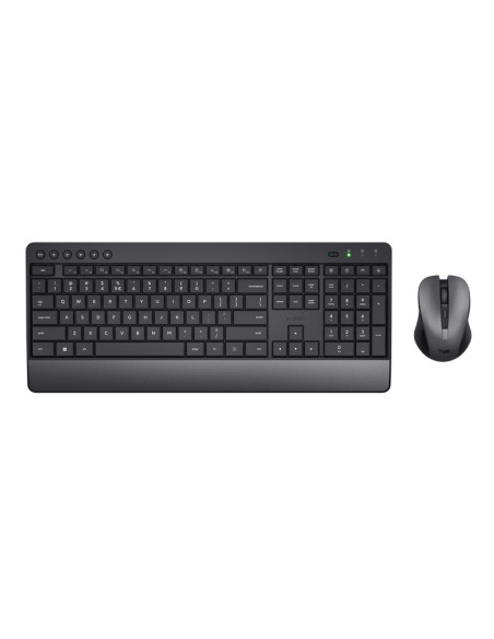 Kit mouse tastatura TRUST Kit Wireless tastatura si mouse TRUST Trezo, taste numerice, negru