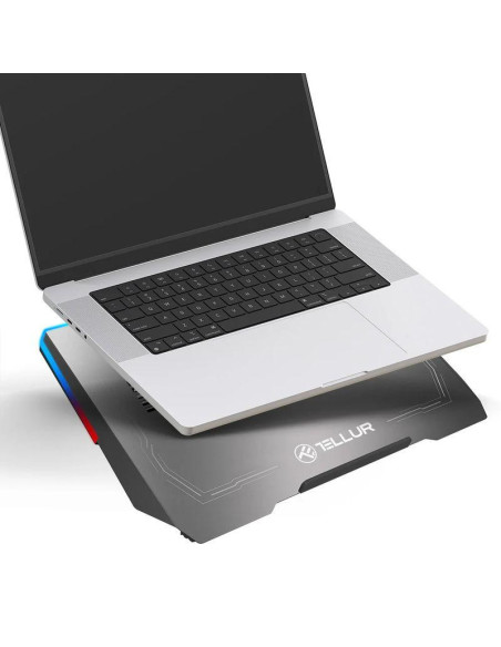 Stand & cooling pad TELLUR Cooler laptop Tellur Shade, pentru laptpori cu dimensiunea de 17", 3 ventilatoare, conexiune USB-A sa