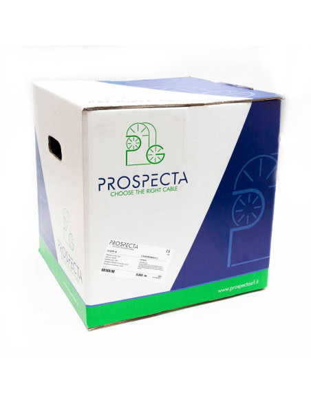 Accesorii PROSPECTA Cablu UTP CAT 6E 4x2xAWG24, cupru 100%, cod: H0160/W, pentru retelistica ( pana la 250MHz), numar perechi: 4