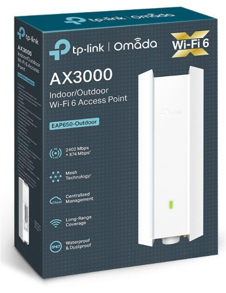Access point & Range Ext. TP-LINK TPLINK AX3000 WIFI6 AP EAP650-OUTDOOR