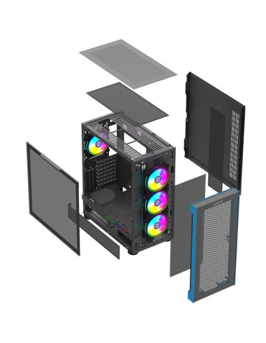 Carcase AQIRYS Carcasa AQIRYS Sargas, RGB, Mid...
