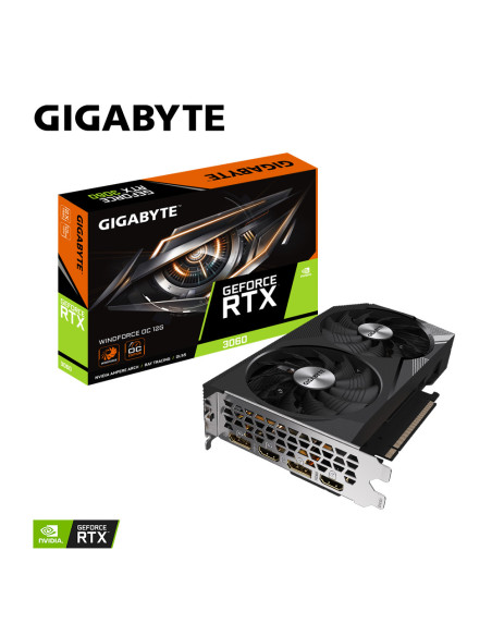 Placi video GIGABYTE Placa video Gigabyte GeForce RTX 3060, 12GB GDDR6, PCI Express 4.0, 192bit