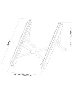 Stand & cooling pad NEOMOUNTS Stand laptop NM 11-17"... 2