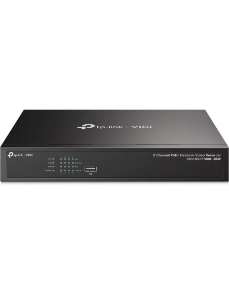 NVR TP-LINK NVR PoE TP-Link VIGI 8 canale 1008H-8MP 113W, 8 MP,1 SATA Interface, max 10TB(neinclus), H.265+ ONVIF, detecție mișc