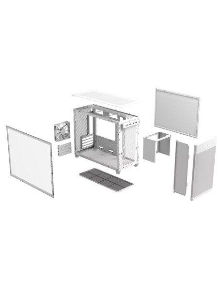 Carcase ASUS Carcasa ASUS AP201 PRIME CASE TG WHITE, Mini Tower, White