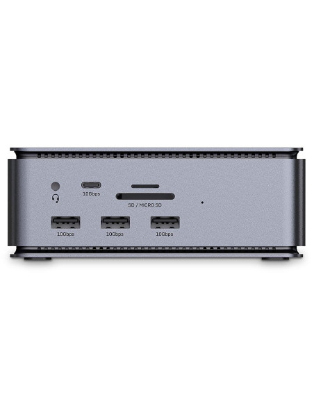 Docking station LINDY Docking station Lindy DST-Pro USB4, USB Type-C, 100W, Gri, 2 ani Garantie