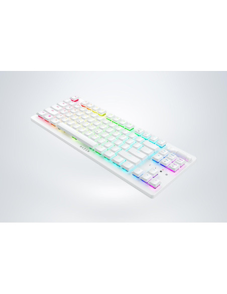 Tastaturi RAZER Tastatura Mecanica Gaming Razer DeathStalker V2 Pro Tenkeyless, RGB, Alb