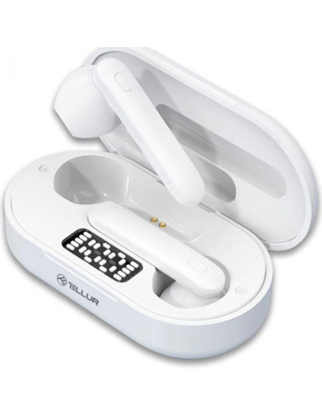 Casti audio TELLUR Casti In-ear Tellur TLL511411, Wireless, Alb