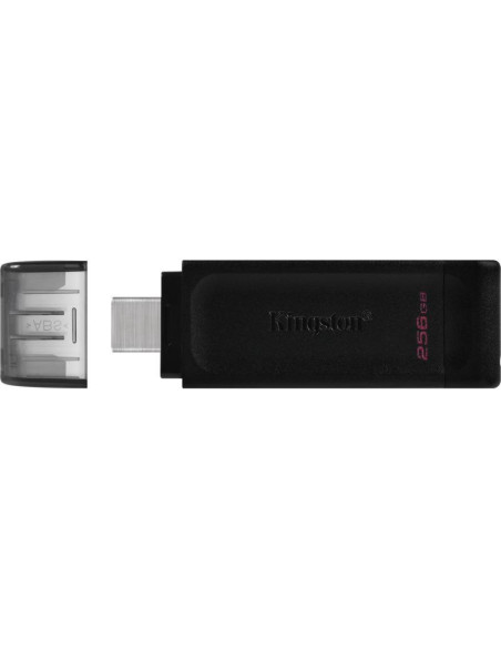 Memorii USB KINGSTON Memorie USB Kingston DataTraveler 70 256GB, USB Type-C, Negru