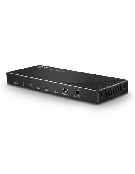 Splittere audio-video LINDY Splitter semnal video Lindy 4x HDMI 2.0 18G, latime de banda 18Gbps, rezolutie maxima 3840x2160, aud