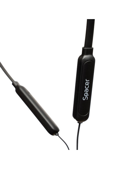 Casti audio SPACER Casti In-ear Spacer SPBH-SPORTY, Wireless/Wired, Negru