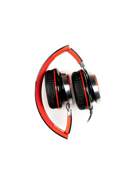 Casti audio SPACER Casti Over-ear Spacer SPHS-SILVER, Wired, Rosu