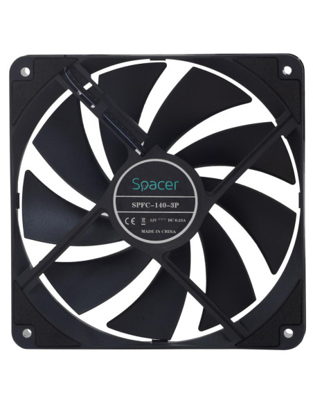Ventilatoare carcasa SPACER Ventilator Spacer 140mm, 1400RPM, negru