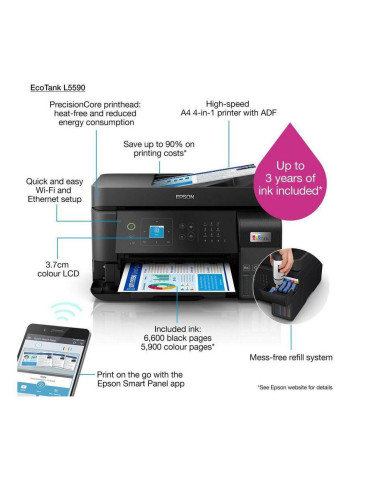 Multifunctionale InkJet EPSON L5590 CISS COLOR...