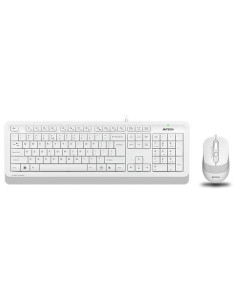 Kit mouse tastatura A4TECH Kit A4Tech F1010 cu fir, alb