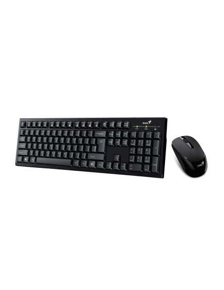 Kit mouse tastatura GENIUS Kit wireless tastatura si mouse Genius KM-8101, taste numerice, negru