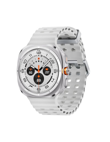 SmartWatch-uri SAMSUNG SG Watch Ultra 47mm 1.5" (4G eSIM Cellular) Titanium White (Silver / White strap) (2025)