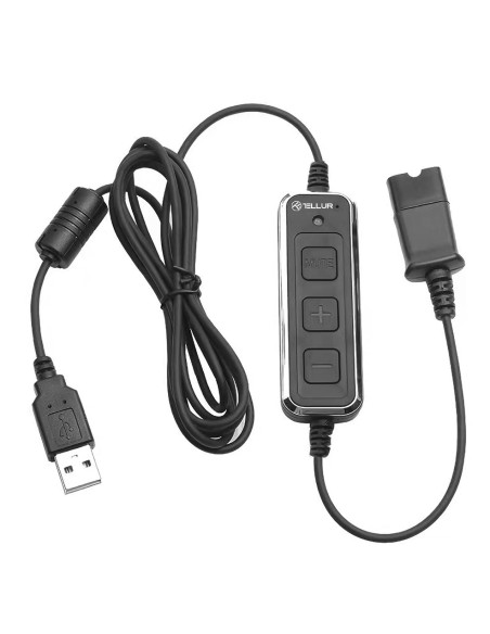 Casti audio TELLUR Casti Head-band Tellur Voice 510N, Wired, negru