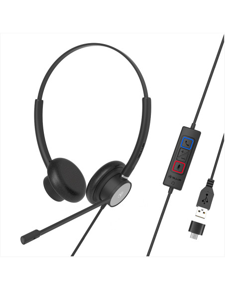 Casti audio TELLUR Casti Head-band Tellur Voice 320, Wired, negru