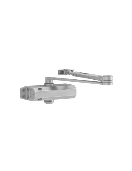 Incuietori ASSA ABLOY AMORTIZOR CU BRAT STANDARD 3500 ARGINTIU