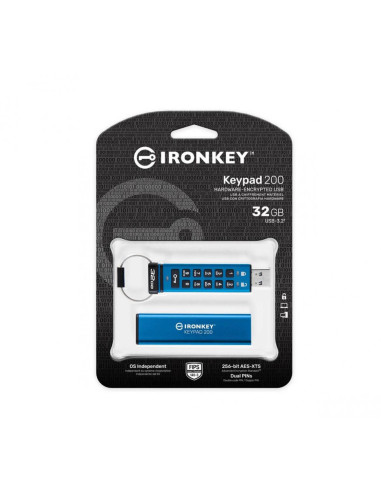 Memorii USB Kingston IronKey Keypad 200 USB 3.2...