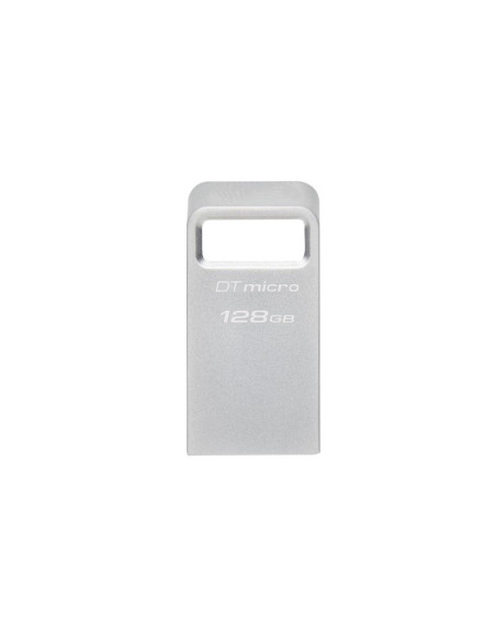 Memorii USB KINGSTON Memorie USB Kingston DataTraveler Micro 128 GB, USB 3.2, Argintiu