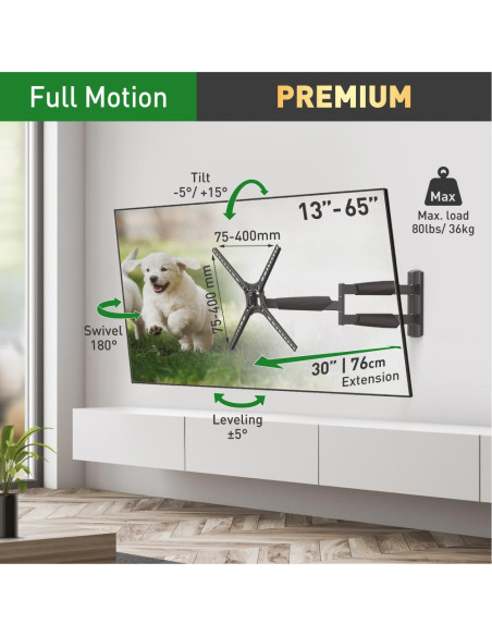 Suport TV / Monitor BARKAN Suport TV perete Barkan FM 13-65" 36kg