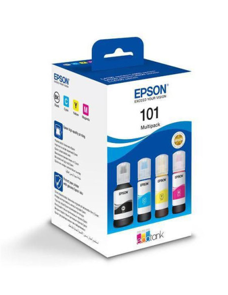 Cartuse cerneala EPSON Cartus Epson 101 ECOTANK, Black, Cyan, Magenta, Yellow