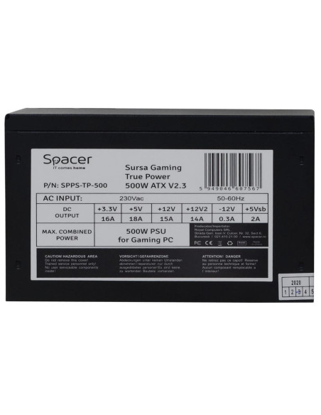Surse PC SPACER Sursa Spacer True Power TP500, 500W