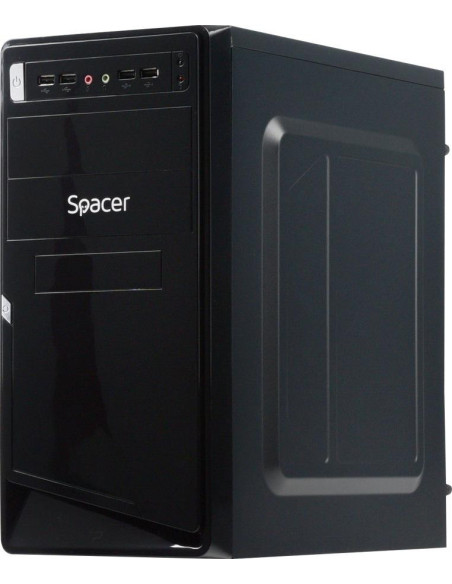 Carcase SPACER Carcasa SPACER SPC-MOON, Mid Tower, Black