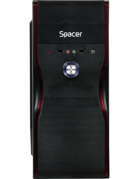 Carcase SPACER Carcasa SPACER SPC-MERCURY, Mid Tower, Black