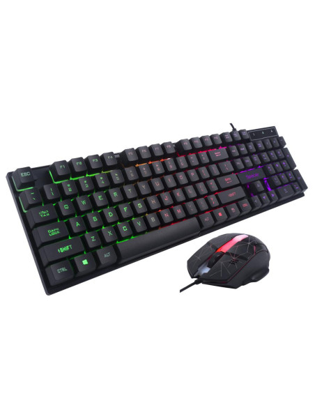 Kit mouse tastatura SPACER Kit Wired tastatura si mouse SPACER SP-GK-01, taste numerice, Negru