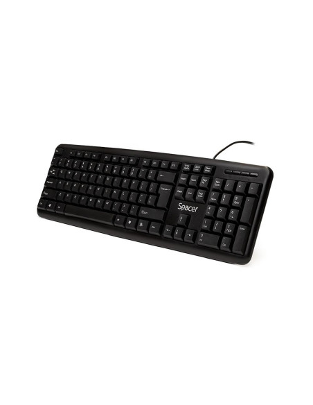 Tastaturi SPACER Tastatura SPACER SPKB-520, RGB, USB, negru