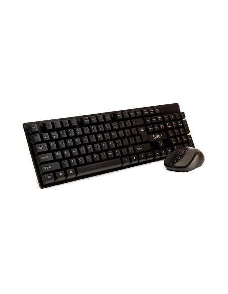 Kit mouse tastatura SPACER Kit wireless tastatura si mouse SPACER SPDS-1100, taste numerice, negru