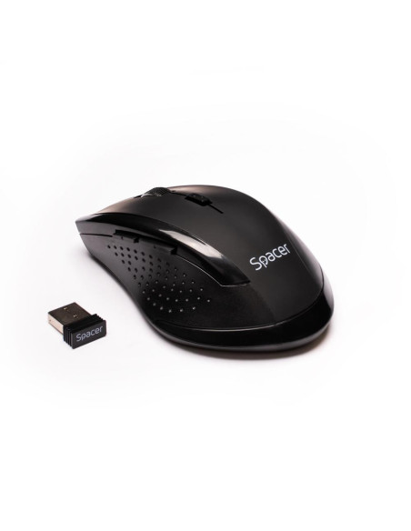 Mouse SPACER Mouse Wireless SPACER SPMO-W02, 1600 dpi, Negru