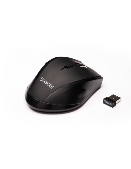 Mouse SPACER Mouse Wireless SPACER SPMO-W02, 1600 dpi, Negru