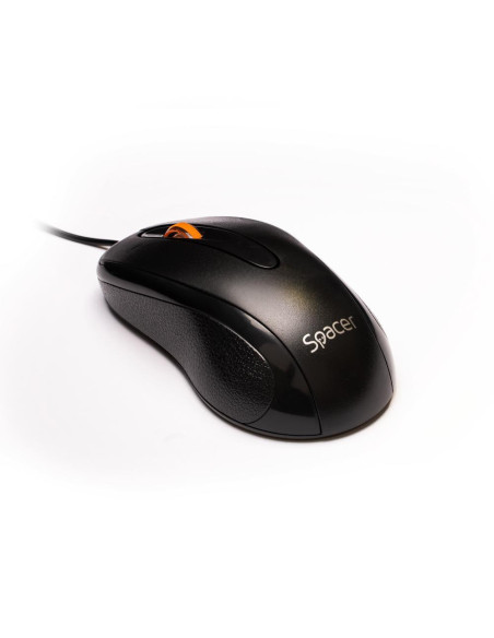 Mouse SPACER Mouse SPACER SPMO-F01, 1000 dpi, Negru