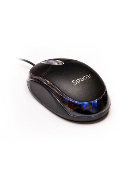 Mouse SPACER Mouse SPACER SPMO-080, 800 dpi, Negru