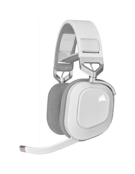 Casti audio CORSAIR Casti Gaming Head-band Corsair HS80 RGB, Wireless, Alb