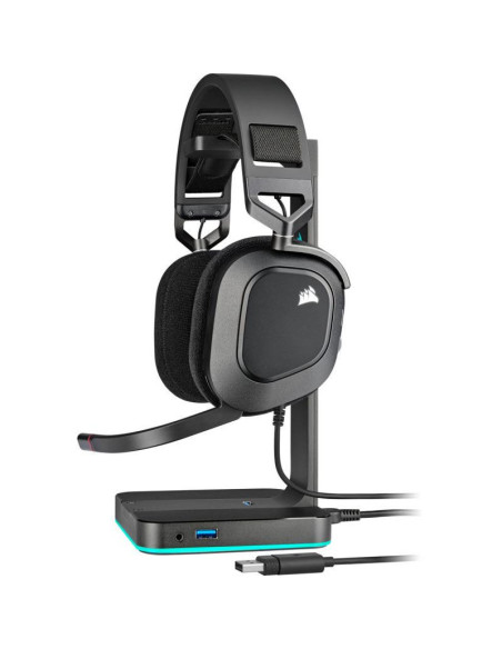 Casti audio CORSAIR Casti Gaming Corsair HS80 RGB USB Carbon