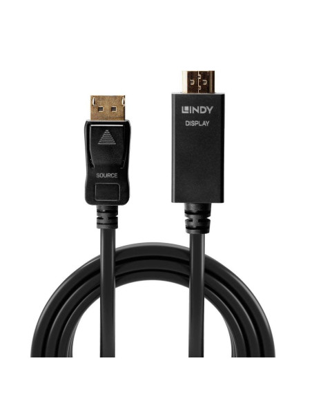Cabluri video LINDY Cablu Lindy LY-36924, DisplayPort to HDMI 10.2G, 5m, negru
