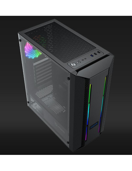 Carcase AQIRYS Carcasa AQIRYS MIZAR, RGB, Mid Tower, Black
