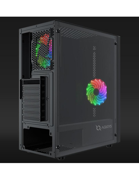 Carcase AQIRYS Carcasa AQIRYS MIZAR, RGB, Mid Tower, Black