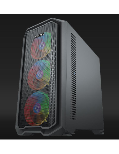 Carcase AQIRYS Carcasa AQIRYS WEZEN, RGB, Mid Tower, Black